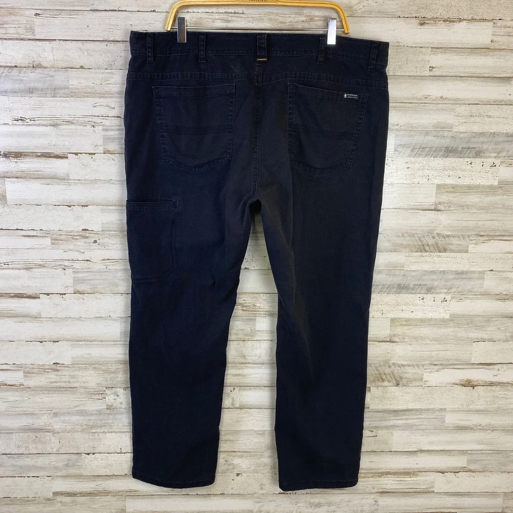 GH Bass Co Groundwork Pants 40x30 Black Canvas Utility Workwear Gorpcore